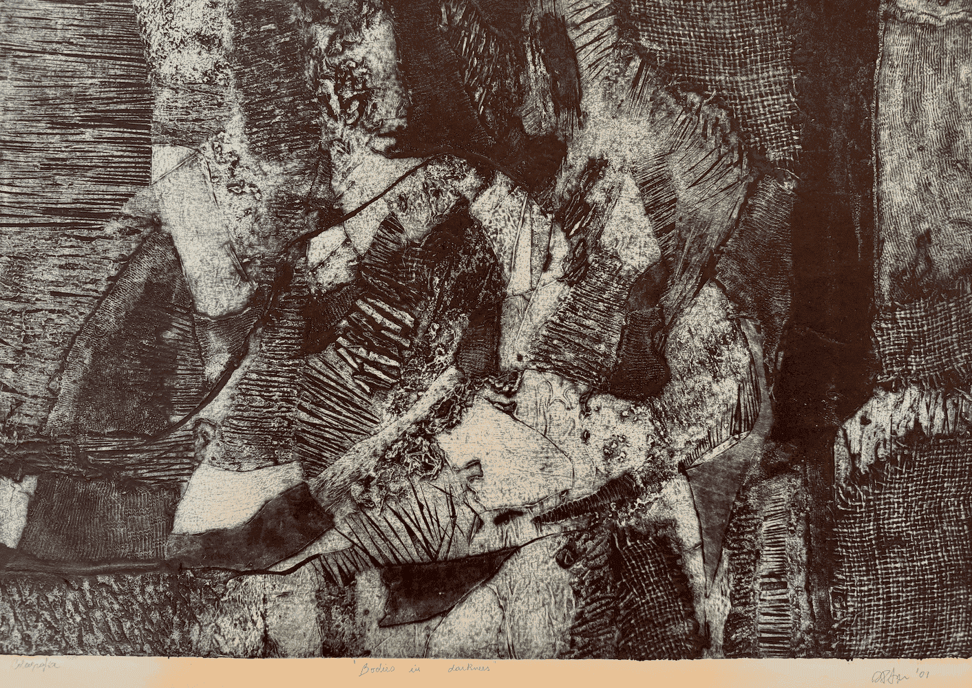 "El sol de Lea", collagraph (2009) 16x23.5 inGo to Page