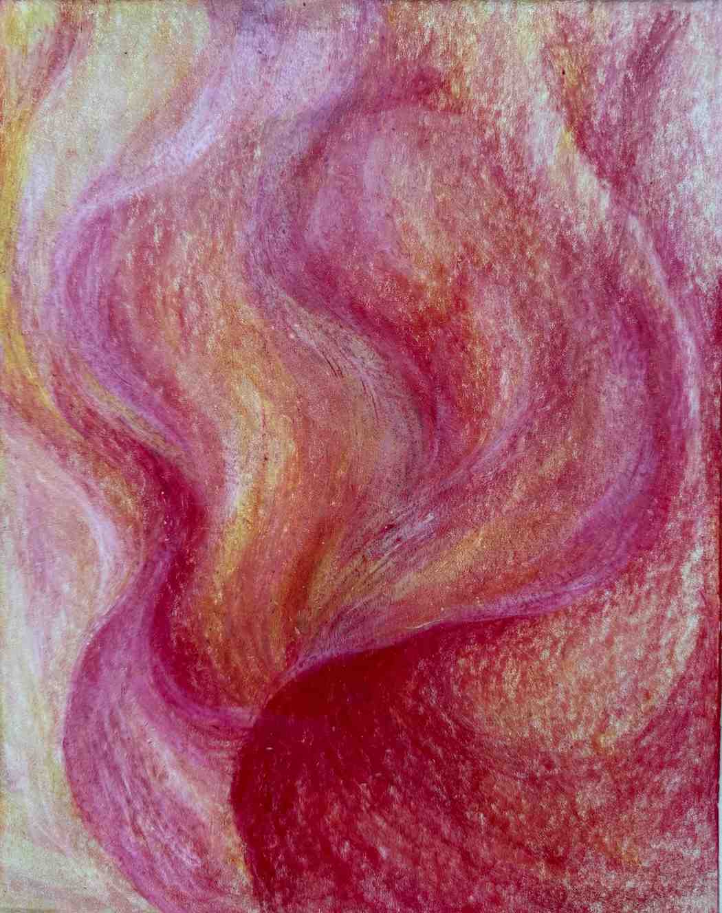 "Red" Wax crayon (2020), exercises on texture and resistance. Stockmar wax crayon on swedish paperGo to Page